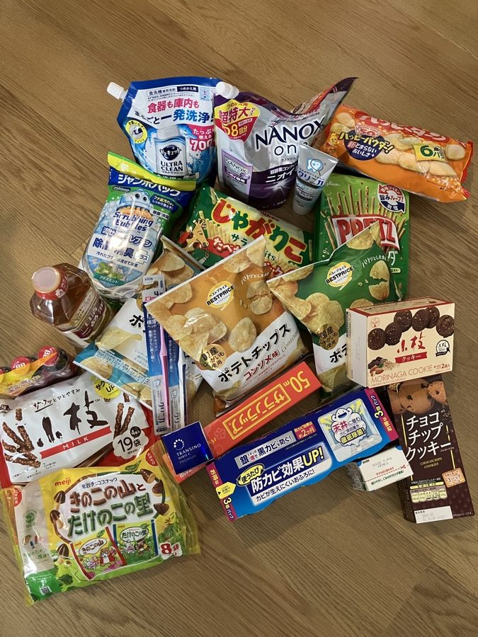 ウェル活で買った洗剤やお菓子